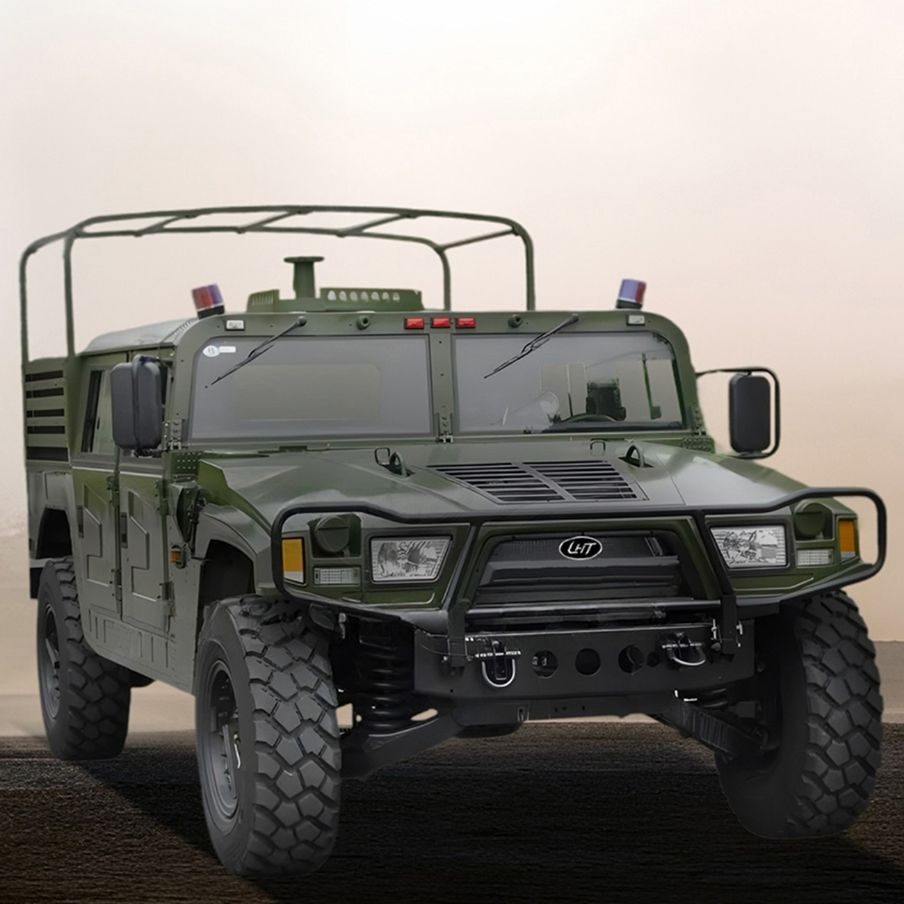 China Factory Civil 4× 4 Four-Wheel Drive 6 Ton Off-Road Special Protection Vehicle