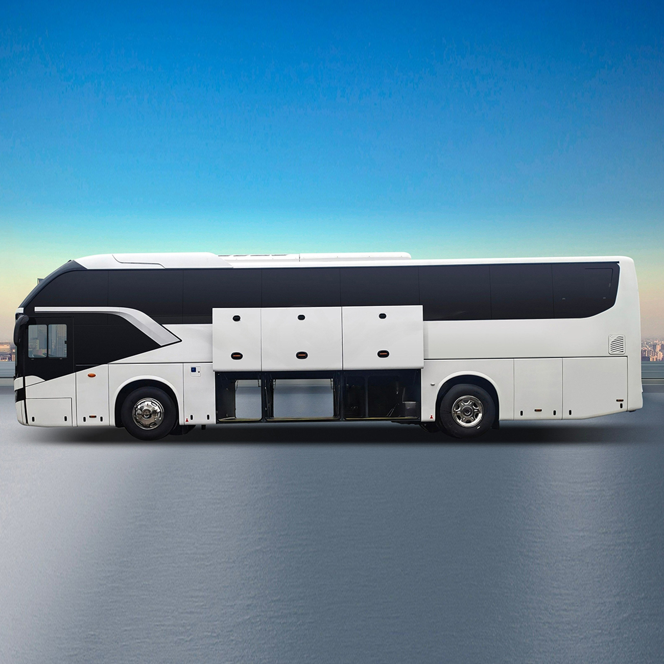 China Factory 12 Meter Bus, Long-Distance Bus New Luxury 50-55 Seats Passengers