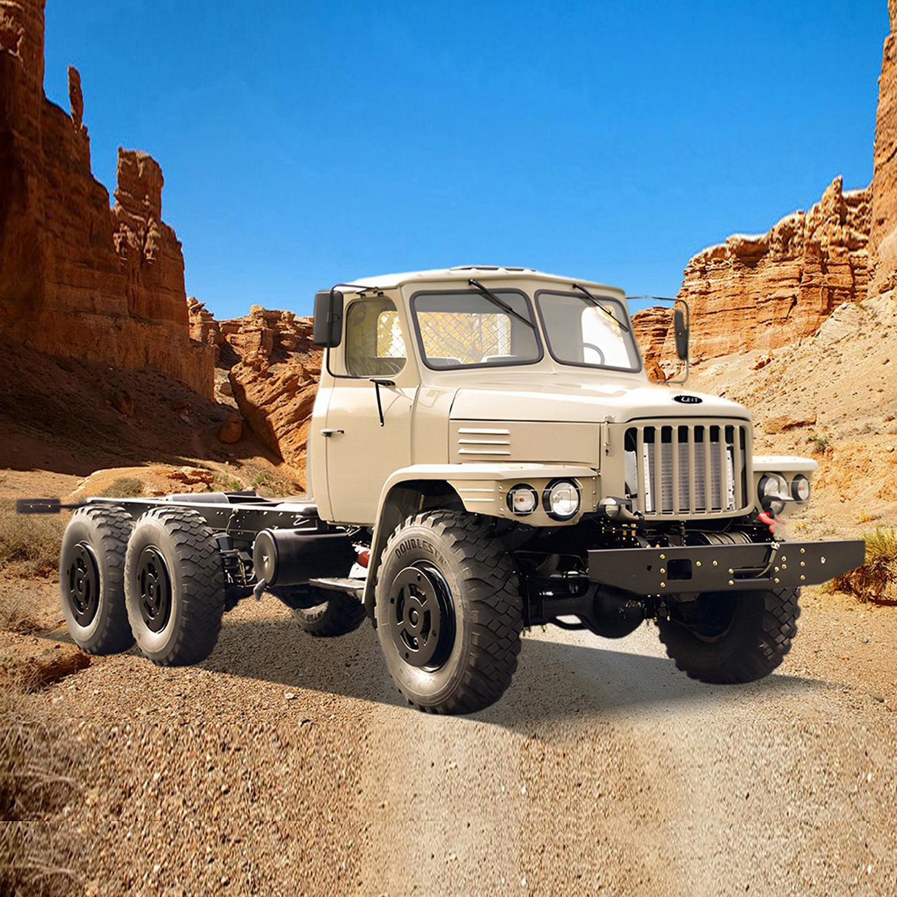 China Factory 6X6 33 Ton All-Wheel Drive Dedicated Field Off-Road Truck Chassis