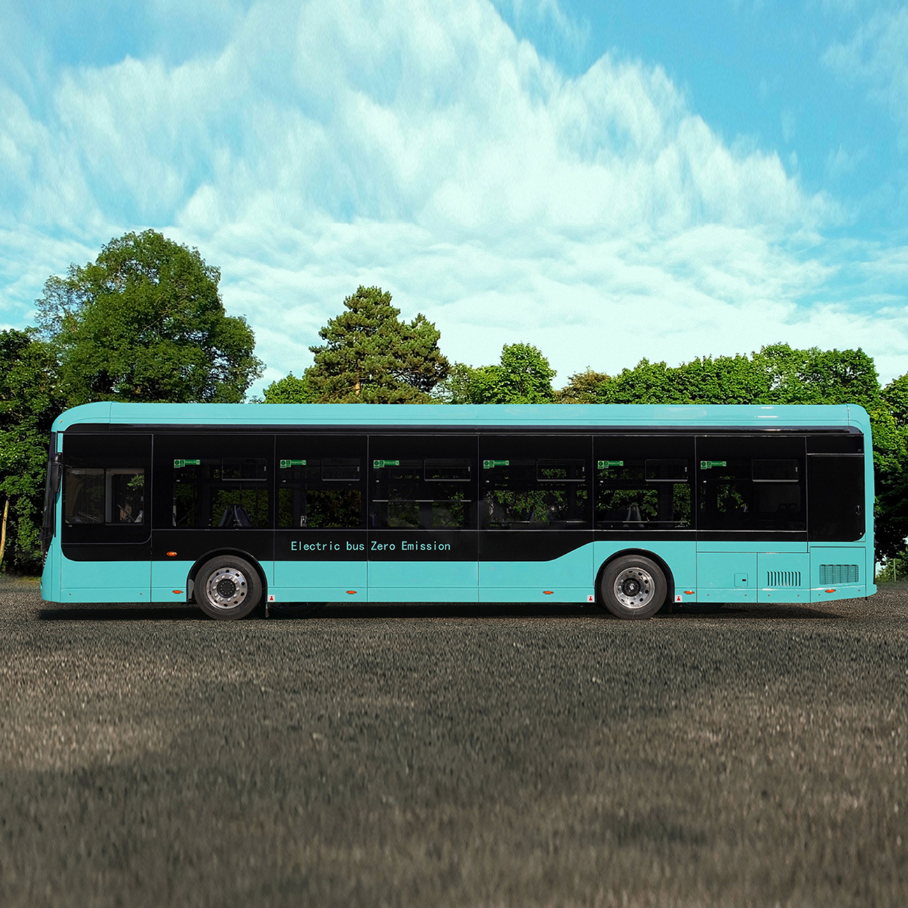 China Factory 12m New Energy Two-Door Electric City Bus Electric Power Long Public Passenger City Bus Low Entry City Bus Low Floor City Bus