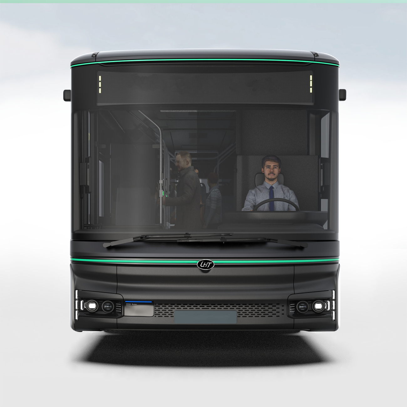 China Factory 8-9m 20-30 Seats New Energy Electric City Bus Electric Power Long Public Passenger Transport City Bus Low Entry City Bus Low Floor Bus