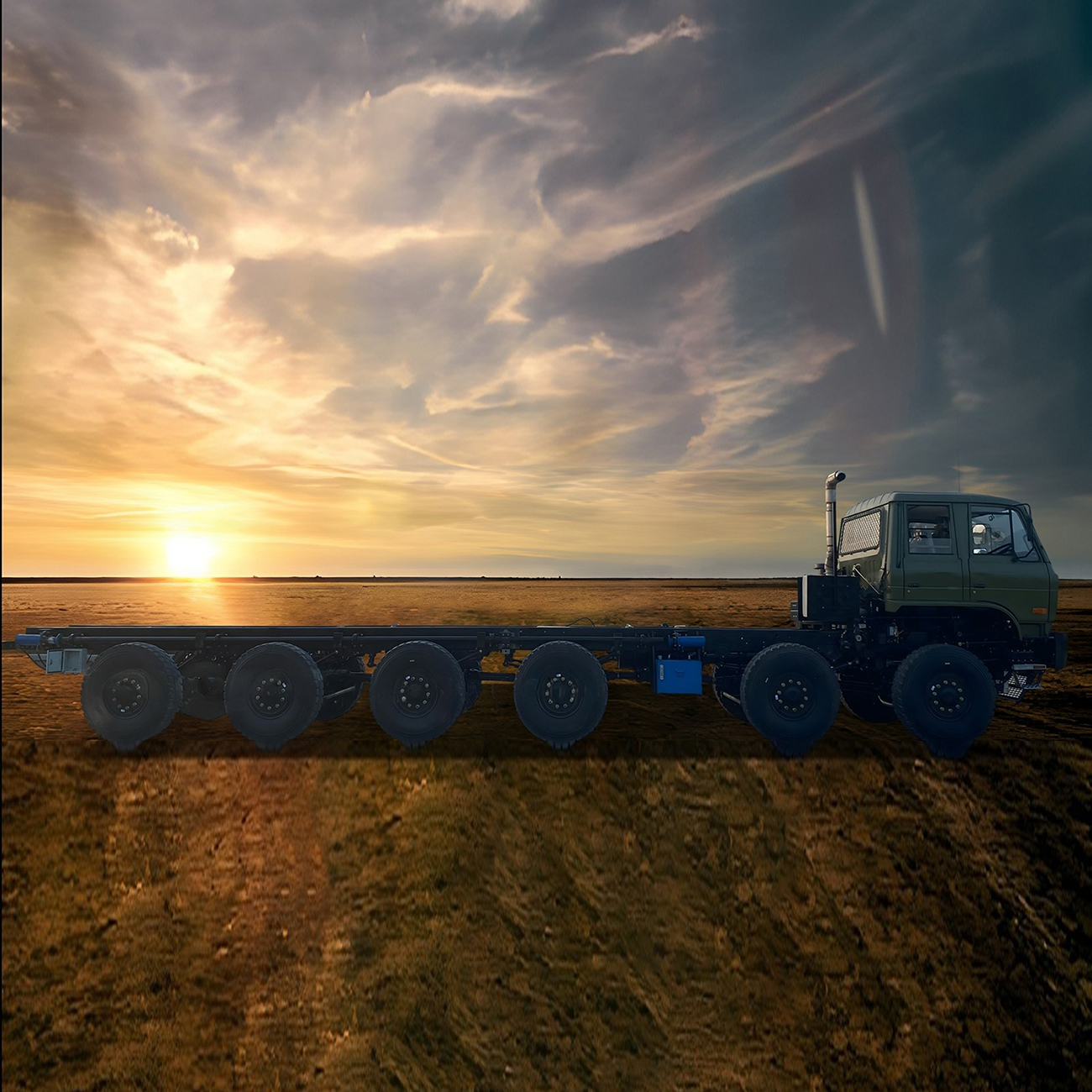 Excellent Maneuverability, 12-Wheel Heavy-Duty12X12 Ultra-Long Wheelbase Special Chassis