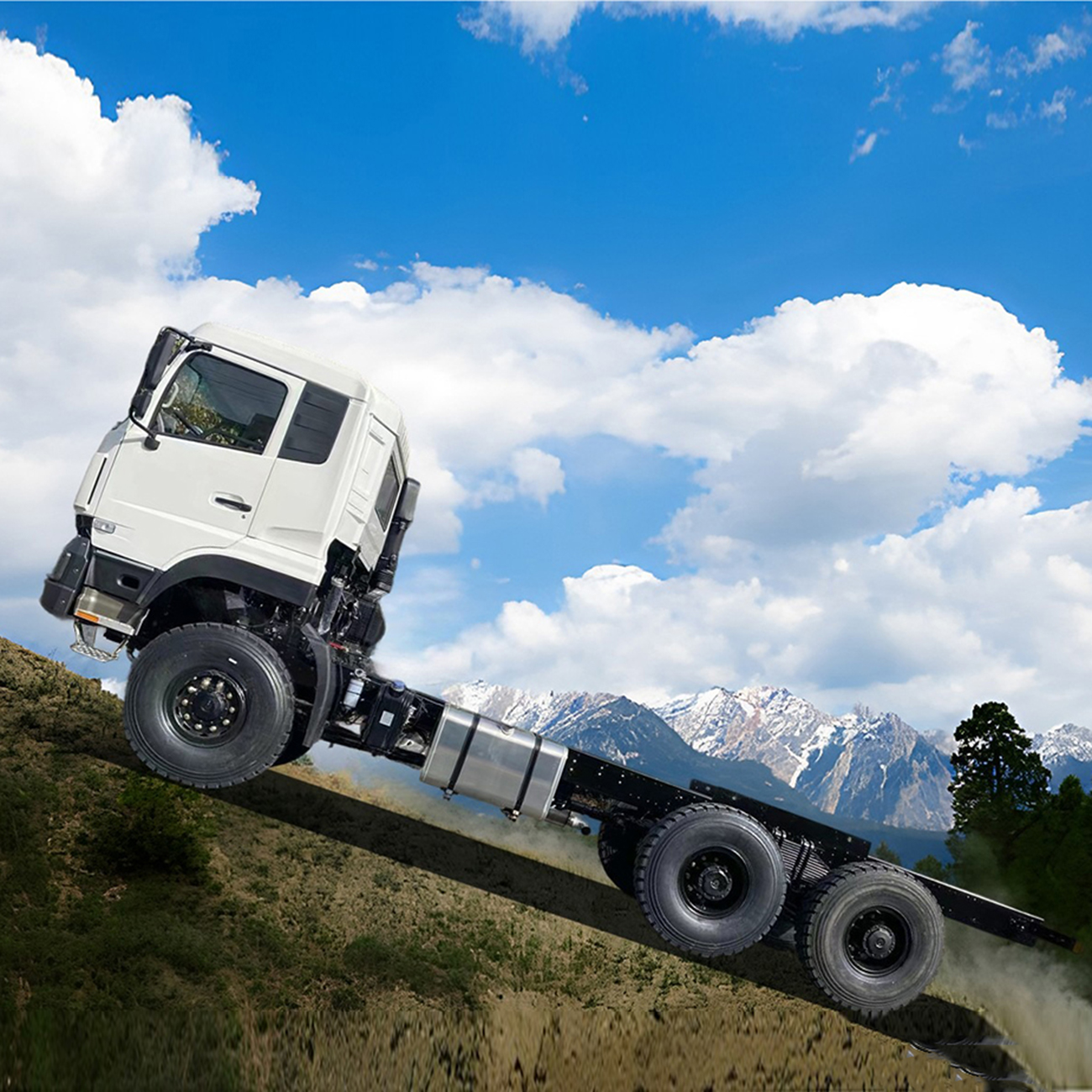 China Factory 6X6 25 Ton Dedicated All-Wheel Drive Dedicated Field Off-Road Truck Chassis