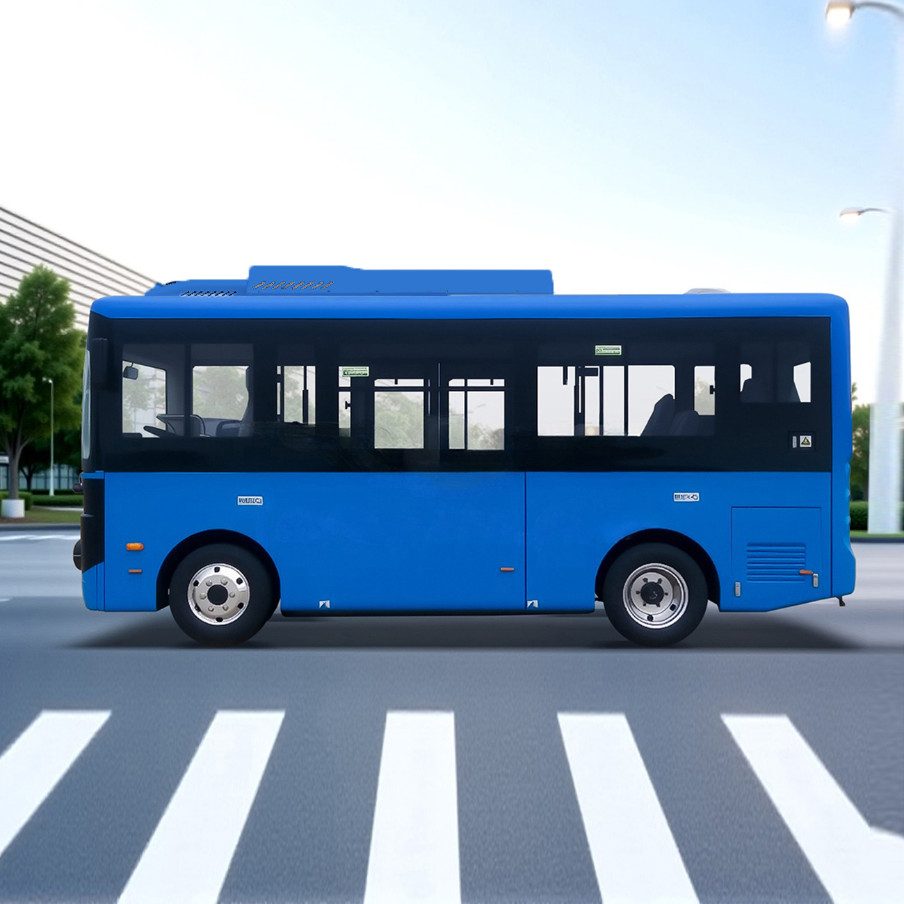 China Factory 5-7 Meter New Energy 10-18seat Micro-Circulation Small EV Electric City Bus Low Entry City Bus Low Floor City Bus