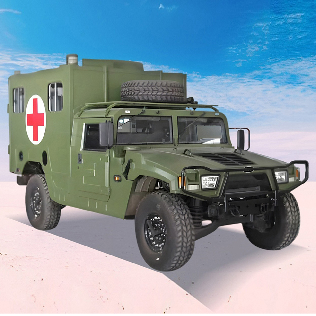 China Factory Civil Off-Road 4X4 8 Ton Four-Wheel Drive Protection Ambulance