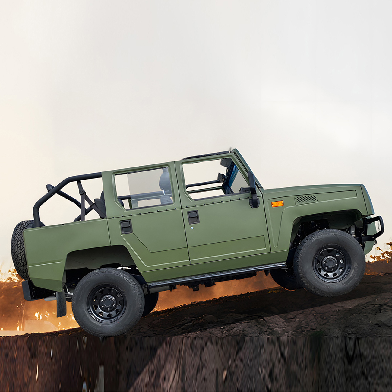 Chinese Factory Civilian Four-Wheel Drive Convertible off-Road Jeep