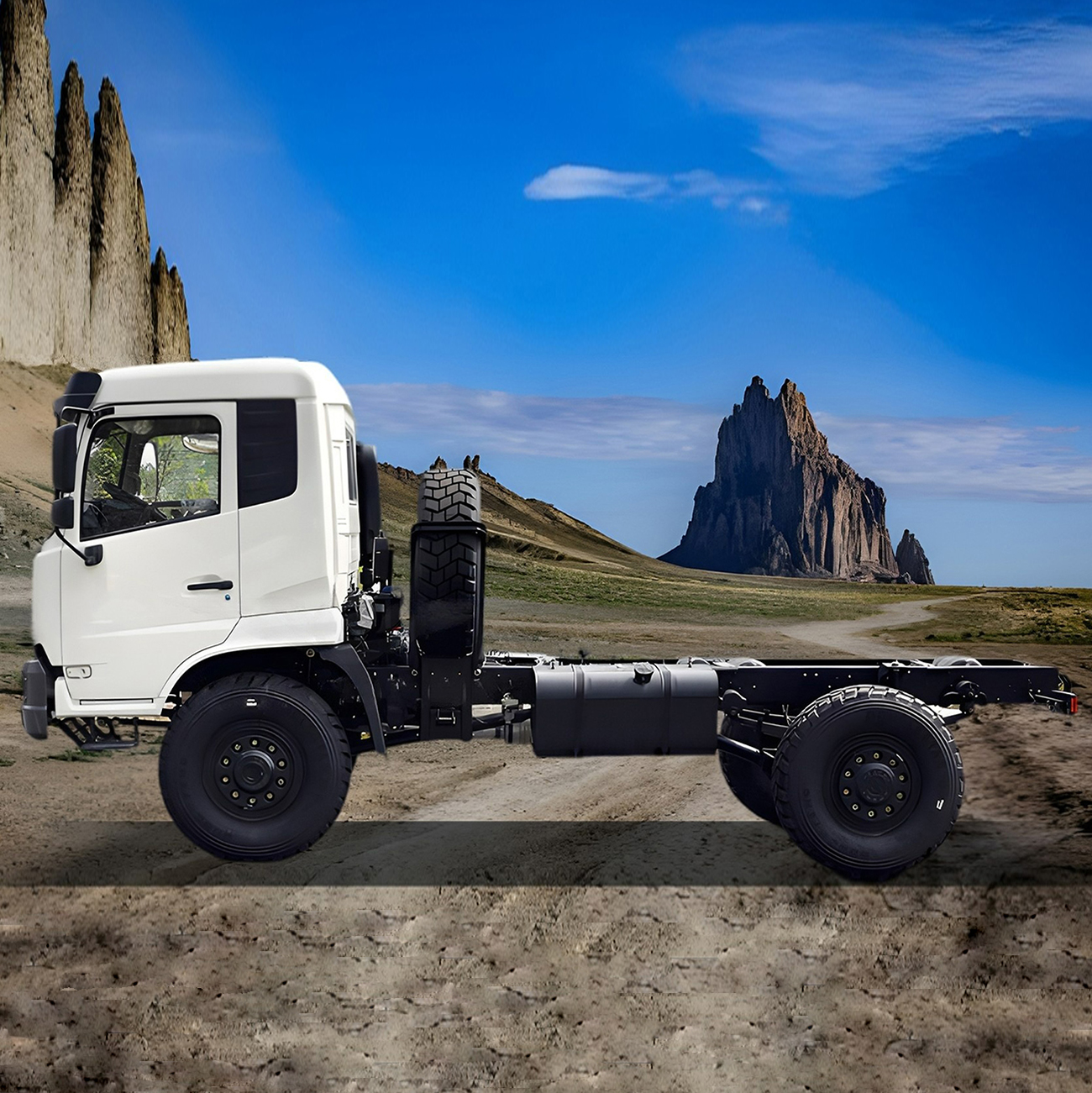 Chinese Factory 4X4 18 Ton Special Civil Truck Chassis