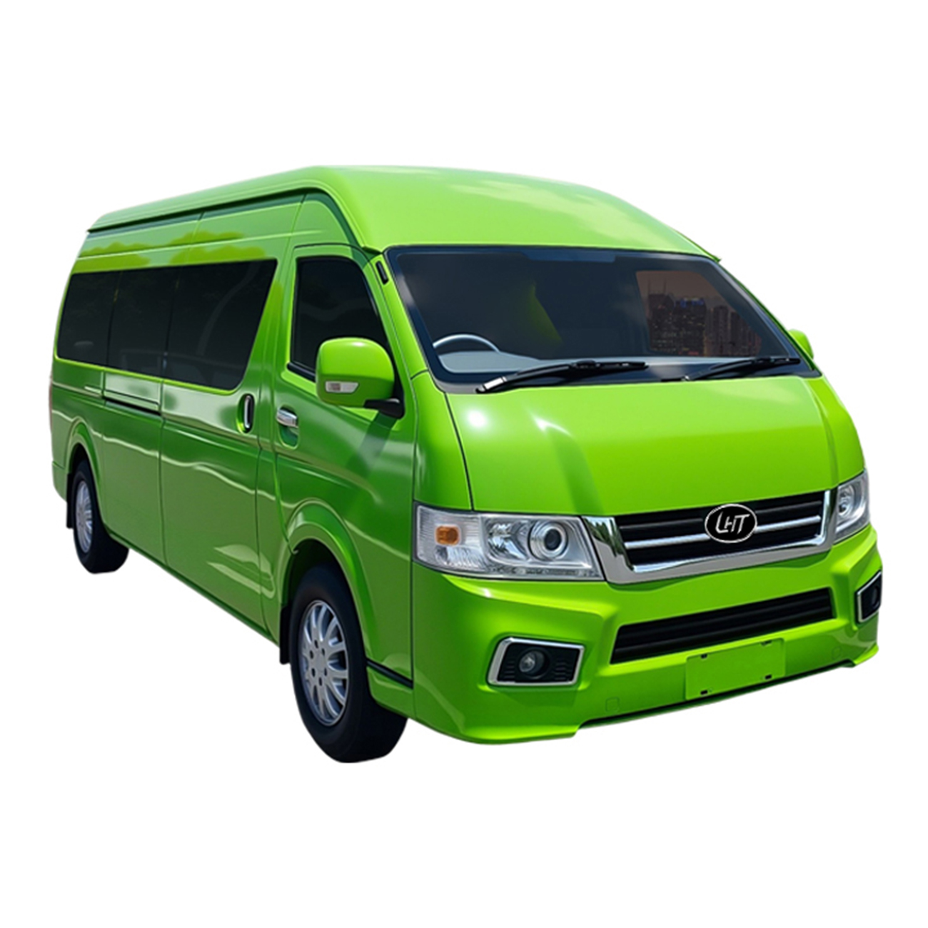 China Factory 6 Meters 18-Seat Left And Right Rudder Electric Hiacen Van Minivan Passenger Van Right Passenger Van Electric Cargo Van