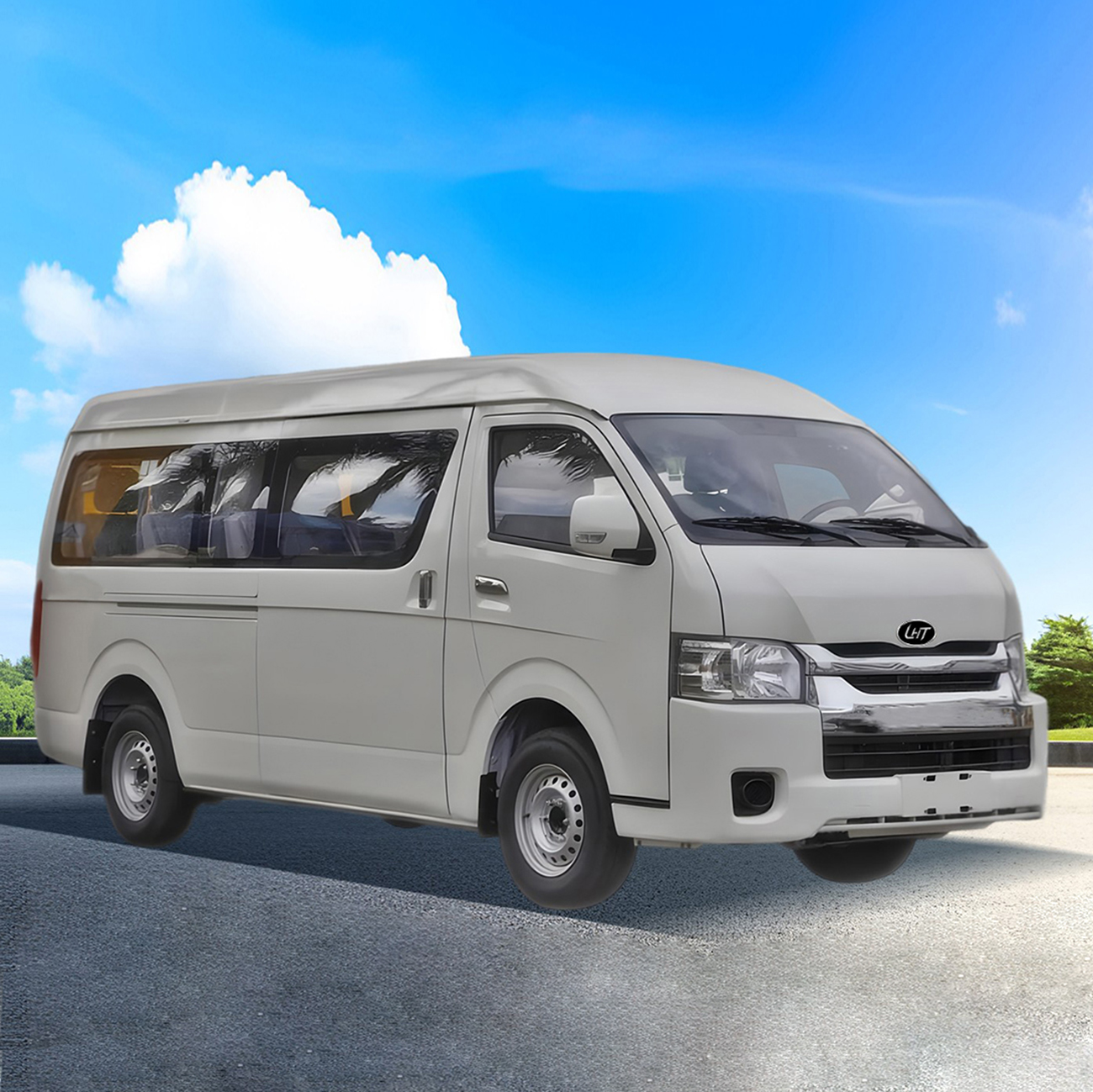 China Factory 5.4m 15-16 Seats Left And Right Rudder Electric Hayas Van Mini Van Passenger Van Right Passenger Van Electric Van