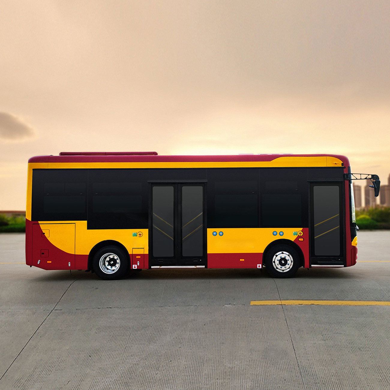 China Factory 8-9 Meter 20-30 Seat New Energy Electric City Bus Electric Power Long Public Passenger City Bus Low Entry City Bus Low Floor City Bus